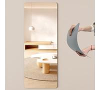 Autocollant Miroir Acrylique à Couverture complète - Auto-adhésif, incassable, Flexible, Autocollant Haute définition, Convient aux salles de Bains, Chambres et Portes, Taille 40x120 cm (15,