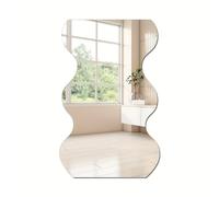 Autocollant Miroir en PVC Acrylique Forme Vague Irrégulière - Décoration Esthétique pour la Maison