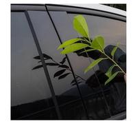 Autocollant Montant Central Colonne Fenêtre Poteau Pilier B C Garniture Autocollant Couverture pour Toyota pour Hilux 2015 2016 2017 2018 2019 2020 2021(Noir Brillant)