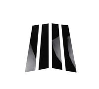 Autocollant Montant Central Pilier Porte Voiture Garniture Autocollant Fenêtre Montants B Accessoires Style Poste pour VW pour Golf 7 2013 2014 2015 2016-2019(Noir Brillant)