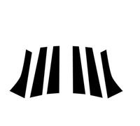 Autocollant Montant Central Pilier Poteau Autocollants Porte Voiture Cadre Fenêtre B C Couvercle Colonne pour pour Mondeo MK4 2008 2009 2010 2011-2013(Noir Brillant)