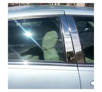 Autocollant Montant Central Pilier Poteaux Accessoire Porte Fenêtre Garniture Couverture pour Mercedes pour Benz Classe C W202 1994 1995 1996 1997~2000(Argent)