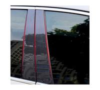 Autocollant Montant Central pour VW pour Touran 2008 2009 2010 2011-2015 B C Pilier Milieu Colonne Centrale Garniture Fenêtre Protection 8 X Autocollants(Fibre de Carbone)