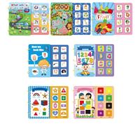 Autocollant Montessori En Matériau Pour Livre, Jouets En Forme De Fruit, Jeu Assorti, Activité Éducative Précoce, Découpes De Planche