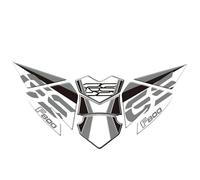 Autocollant Moto pour BMW F800GS/ADV F 800 GS, Protection Latérale pour Réservoir D'huile, Autocollant Antidérapant AntidéRapants RéServoir(Noir,X-1)