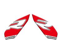 Autocollant Moto pour BMW S1000R S 1000 R 2021-2024, Genouillère, Protection De Réservoir, Gel, Peinture, Autocollant De Protection AntidéRapants RéServoir(Rouge)