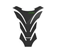 Autocollant moto Pour Kawasaki ZZ-R1100 ZZR 1100 Moto Réservoir De Carburant Pad Couverture Protecteur Decal Autocollants En Fiber Carbone(Green)