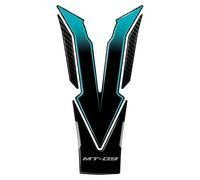 Autocollant Moto pour Protection Latérale De Réservoir De Carburant pour MT-09 MT 09 MT09 2024, Autocollant en Résine Antidérapant AntidéRapants RéServoir(Vert,X-6)