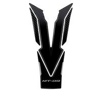 Autocollant Moto pour Protection Latérale De Réservoir De Carburant pour MT-09 MT 09 MT09 2024, Autocollant en Résine Antidérapant AntidéRapants RéServoir(Titane,X-6)