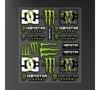 Autocollant Moto Sponsor, Autocollants Réfléchissants en Vinyle, Moto Stickers, Monster Energy Autocollant Pour Motos, Casques, Dirtbikes (FG-GZ03)