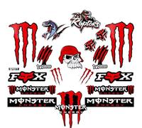 Autocollant Moto Stickers Moto Pour Moto, Casque, Dirt Bike, Skateboard,VéLos Montagne, Idéal pour Les Amoureux la personnalité avec des Motos Tout-Terrain, des Casques et des Skateboards- Rouge