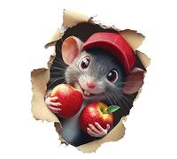 Autocollant Mural 3D - Décorations Murales Cartoon Effet Trou 3D | Stickers Adhésifs Amusants Décoratifs Pour Salle de Bain Chambre Enfant Cuisine Salon Jardin École et Chambre à Coucher