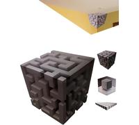 Autocollant mural 3D Impossible Corners qui remodèle la réalité - Art mural 3D - Illusion d'optique - Cube stéréoscopique 3D - Amovible - Art mural graphique - Illusion abstraite (A)