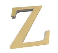 Autocollant mural 3D lettre or miroir 150 mm, lettre Z