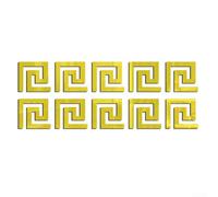 Autocollant Mural 5cm Bordure pour déco Salon Autocollant Mural(Gold) | Effet réel, agrandit l'espace, bordure nette, pour facile à poser, pour idéal salon