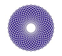 Autocollant mural à motif géométrique, effet visuel, illusion d'optique géométrique, vinyle, mur, salle de classe, école-S-28x28cm-Dark Blue