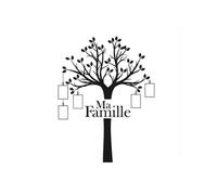 STC Autocollant mural Arbre de vie famille 70x100