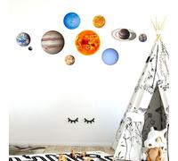 Autocollant mural autocollant mural lumineux sticker Système Solaire décoration de la maison décoration murale