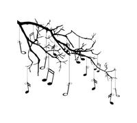 Autocollant mural avec citation musicale LA MUSIQUE EST LA VIE Sticker mural en vinyle Citations inspirantes Cadeau musical-S-42x52cm-Black