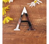 Autocollant Mural Avec Lettres Anglaises En Acrylique, 1 Pièce, Autocollant Mural Alphabet 3d Créatif, Art Mural Pour Chambre D'enfants, Décoration De Maison