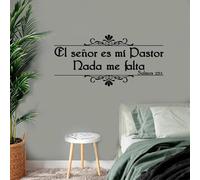 Autocollant mural avec versets bibliques en espagnol pour salon, chambre à coucher, prière chrétienne de Jésus, décoration murale pour la maison