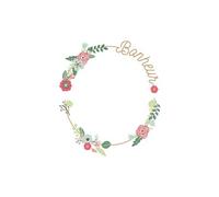 SUD TRADING Autocollant Mural Bonheur - Hauteur 37 cm - Largeur 44 cm VERT