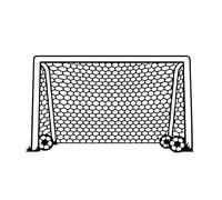 Autocollant mural but de football filet balle sport vinyle décor art autocollant mural pour chambre de garçons enfants pépinière décor à la maison art football autocollants salle B