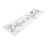 Autocollant Mural Citation Believe In Yourself en Pvc Noir