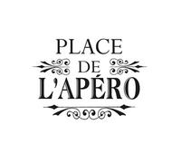 Autocollant Mural Citation - Place de l'apéro