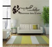 Autocollant Mural - CRAZE - Vitrine Pour Collectionneur - Citation Française - Noir - Contemporain