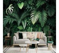 Autocollant mural de taille personnalisée, feuilles vertes tropicales, motif jungle feuillage nature, pour décoration murale, décalcomanies murales peelandstick.
