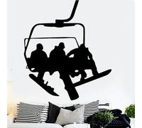 Autocollant mural de téléphérique salon salon accessoires de chambre des enfants déco intérieure décoration d’intérieur art appliqué mural autocollant mural mural