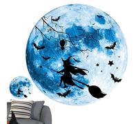 Autocollant mural d'Halloween - Autocollants lumineux de chauves-souris - Autocollants muraux de sorcières | IMPRESSIONS DE LUMINUE, EAU DE BAT ET PARACA POUR CHAMBRE, SALLE ET DÉCLATION EN HAUTE
