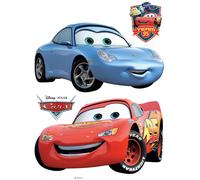 Autocollant mural Disney Cars bleu et rouge - 600178 - 65 x 85 cm