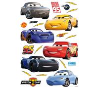 Autocollant mural Disney Cars rouge, jaune et bleu - 600111 - 42,5 x 65 cm