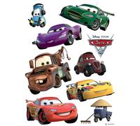 Autocollant mural Disney Cars rouge, jaune et vert - 600205 - 65 x 85 cm