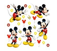 Autocollant mural Disney Mickey Mouse rouge et jaune - 600229 - 30 x 30 cm