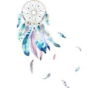 Autocollant Mural Dream Catcher Sticker Plume Attrape-rêves Sticker Mural Affiche Garçon Fille Attrape-rêves Pour Chambre Plume Autocollant Mural Décoration Murale