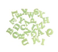 Autocollant mural éducatif pour enfant avec 26 lettres de l'alphabet anglais lumineuses, décoration d'intérieur attrayante