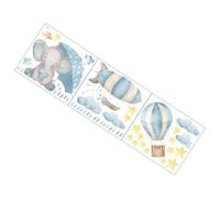 Autocollant Mural Éléphant Étoile Ballon pour Chambre D'garçon et Filles