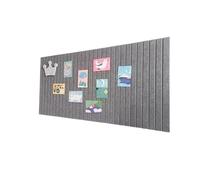 Autocollant mural en feutre, 3 pièces, tableaux d'affichage, tableau, décoration de salon et bureau, panneaux acoustiques, affichage d'œuvres d'art Pour Bureau(Dark Gray,60x120cm)