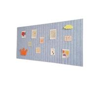 Autocollant mural en feutre, 3 pièces, tableaux d'affichage, tableau, décoration de salon et bureau, panneaux acoustiques, affichage d'œuvres d'art Pour Bureau(Ligth blue,40x60cm)