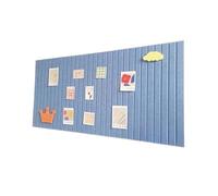 Autocollant mural en feutre, 3 pièces, tableaux d'affichage, tableau, décoration de salon et bureau, panneaux acoustiques, affichage d'œuvres d'art pour Bureau et Cuisine(Sky Blue,60x120cm)