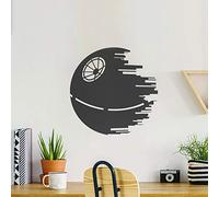 Autocollant mural en forme d'étoile de la mort pour le bureau, le salon, la grotte et les enfants