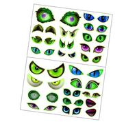 Autocollant mural en PVC imperméable pour fenêtre, porte, meubles, Halloween, yeux effrayants