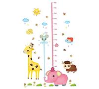 Autocollant Mural En Pvc Pour Enfants Tableau De Croissance Tableau De Croissance Éléphant Pulvérisant De Leau