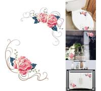 Autocollant mural en PVC pour surfaces de réfrigérateur, toilettes, verre et armoire, facile à enlever et imperméable à l'eau