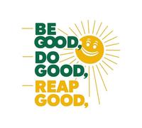 Autocollant mural en vinyle avec citation « Be Good Do Good Reap Good Positive Uplifting » pour maison, murs, chambres, fenêtres, chambre à coucher, taille (50,8 x 50,8 cm)