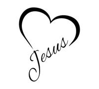 Autocollant mural en vinyle avec citation du verset de la Bible Jésus-Christ pour chambre à coucher, bureau, chambre d'enfant, maison, grand format - 65 x 78 cm