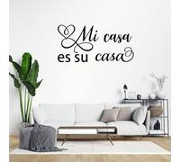Autocollant mural en vinyle avec citation Mi Casa ES Su Casa 45,7 cm